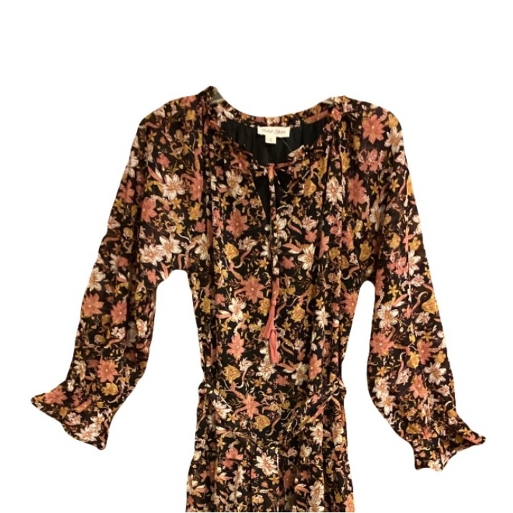 VIOLET SKIES Maxi Prairie Bohemian Gypsy Peasant Cottagecore Sz S